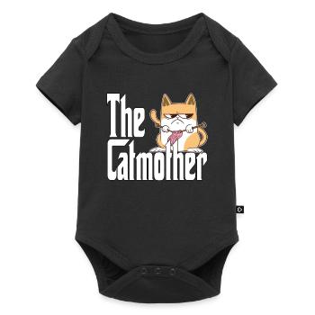 Maman chat La mère chat folle Chat Mère Kitty Maman - Body à manches courtes Premium Bébé - noir - Devant