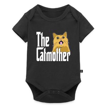 Maman chat La mère chat folle Chat Mère Kitty Maman - Body à manches courtes Premium Bébé - noir - Devant