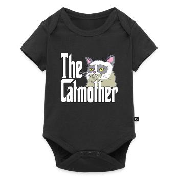 Maman chat La mère chat folle Chat Mère Kitty Maman - Body à manches courtes Premium Bébé - noir - Devant