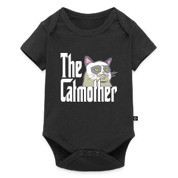 Maman chat La mère chat folle Chat Mère Kitty Maman - Body à manches courtes Premium Bébé - noir - Devant