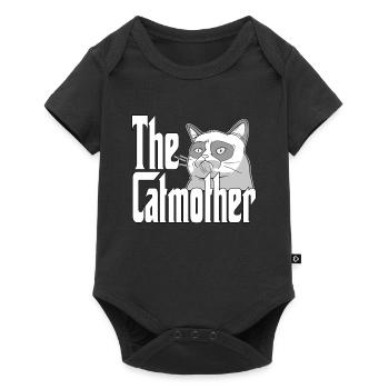 Maman chat La mère chat folle Chat Mère Kitty Maman - Body à manches courtes Premium Bébé - noir - Devant