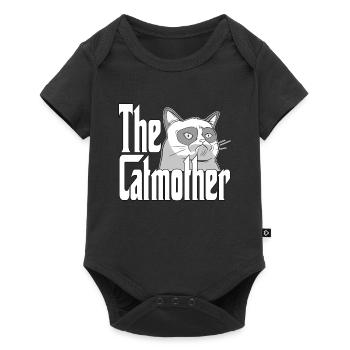 Maman chat La mère chat folle Chat Mère Kitty Maman - Body à manches courtes Premium Bébé - noir - Devant