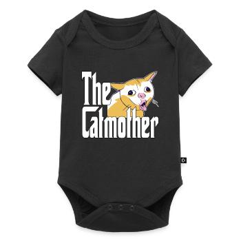 Maman chat La mère chat folle Chat Mère Kitty Maman - Body à manches courtes Premium Bébé - noir - Devant