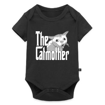 Maman chat La mère chat folle Chat Mère Kitty Maman - Body à manches courtes Premium Bébé - noir - Devant