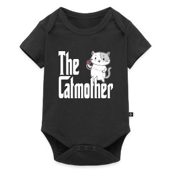 Maman chat La mère chat folle Chat Mère Kitty Maman - Body à manches courtes Premium Bébé - noir - Devant