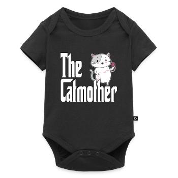 Maman chat La mère chat folle Chat Mère Kitty Maman - Body à manches courtes Premium Bébé - noir - Devant