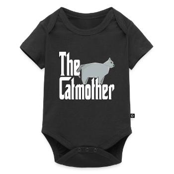 Maman chat La mère chat folle Chat Mère Kitty Maman - Body à manches courtes Premium Bébé - noir - Devant