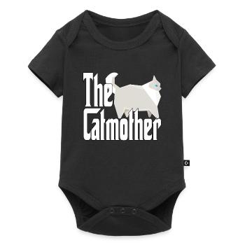 Maman chat La mère chat folle Chat Mère Kitty Maman - Body à manches courtes Premium Bébé - noir - Devant