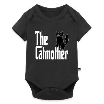 Maman chat La mère chat folle Chat Mère Kitty Maman - Body à manches courtes Premium Bébé - noir - Devant