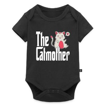 Maman chat La mère chat folle Chat Mère Kitty Maman - Body à manches courtes Premium Bébé - noir - Devant