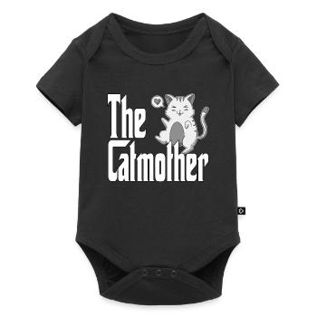 Maman chat La mère chat folle Chat Mère Kitty Maman - Body à manches courtes Premium Bébé - noir - Devant