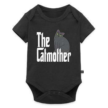 Maman chat La mère chat folle Chat Mère Kitty Maman - Body à manches courtes Premium Bébé - noir - Devant