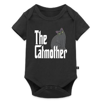 Maman chat La mère chat folle Chat Mère Kitty Maman - Body à manches courtes Premium Bébé - noir - Devant