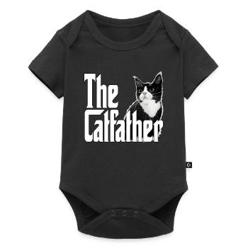 Cat Father The Catfather Crazy Cat Dad Dad - Baby Premium short-sleeve bodysuit - black - Front