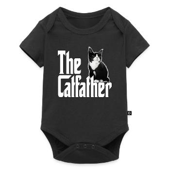Cat Father The Catfather Crazy Cat Dad Dad - Baby Premium short-sleeve bodysuit - black - Front