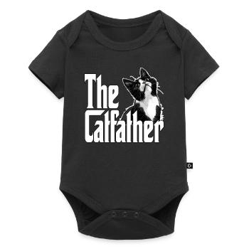 Cat Father The Catfather Crazy Cat Dad Dad - Baby Premium short-sleeve bodysuit - black - Front