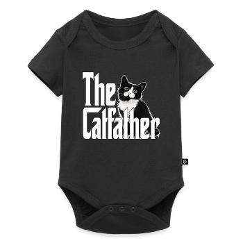 Cat Father The Catfather Crazy Cat Dad Dad - Baby Premium short-sleeve bodysuit - black - Front