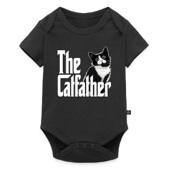 Cat Father The Catfather Crazy Cat Dad Dad - Baby Premium short-sleeve bodysuit - black - Front