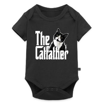 Cat Father The Catfather Crazy Cat Dad Dad - Baby Premium short-sleeve bodysuit - black - Front