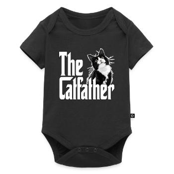 Cat Father The Catfather Crazy Cat Dad Dad - Baby Premium short-sleeve bodysuit - black - Front