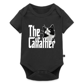 Cat Father The Catfather Crazy Cat Dad Dad - Baby Premium short-sleeve bodysuit - black - Front