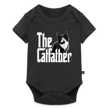 Cat Father The Catfather Crazy Cat Dad Dad - Baby Premium short-sleeve bodysuit - black - Front