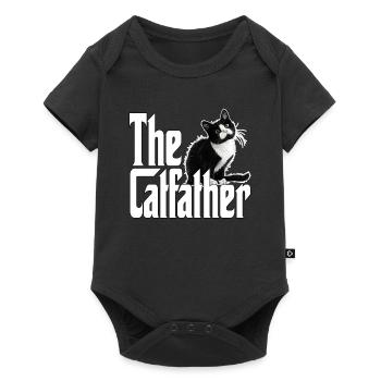Cat Father The Catfather Crazy Cat Dad Dad - Baby Premium short-sleeve bodysuit - black - Front