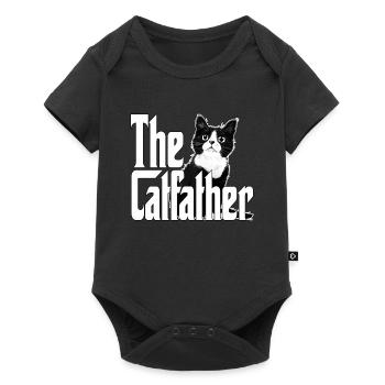 Cat Father The Catfather Crazy Cat Dad Dad - Baby Premium short-sleeve bodysuit - black - Front