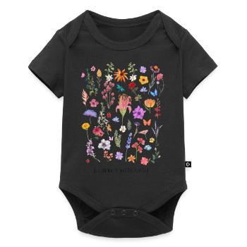 T-shirt floral Bloom with Grace - Collection Natur - Baby Premium short-sleeve bodysuit - black - Front