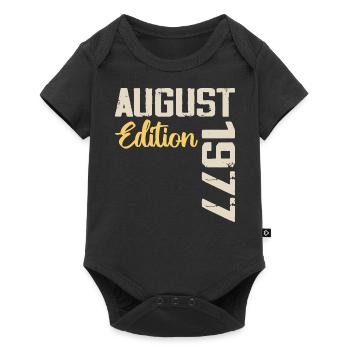 Jubiläum August 1977 - Limitierte Auflage August 1977 - Baby Premium Kurzarmbody - Schwarz - Vorne