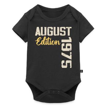 Anniversaire Août 1975 - Edition Limitée Août 1975 - Body à manches courtes Premium Bébé - noir - Devant