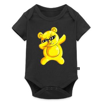 Dabbing Bears Outfit Bear Dab Dancing Chemise de nuit - Body à manches courtes Premium Bébé - noir - Devant