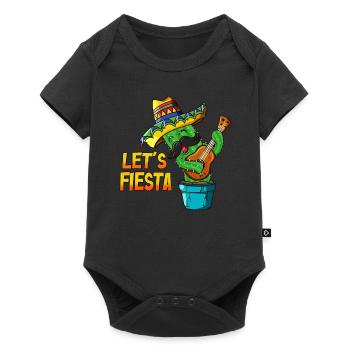 Ukulele Cactus Mexican Holiday Let's Fiesta - Baby Premium short-sleeve bodysuit - black - Front