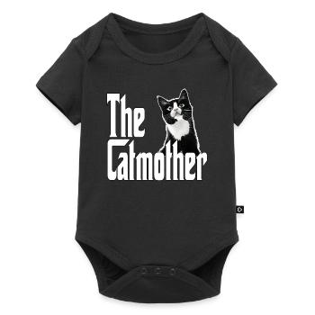 Chat Maman La Catmère Chat Folle Chat Mère Kitty Maman - Body à manches courtes Premium Bébé - noir - Devant