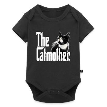 Chat Maman La Catmère Chat Folle Chat Mère Kitty Maman - Body à manches courtes Premium Bébé - noir - Devant