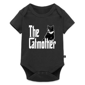 Chat Maman La Catmère Chat Folle Chat Mère Kitty Maman - Body à manches courtes Premium Bébé - noir - Devant