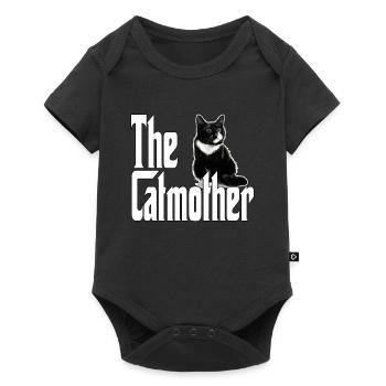 Chat Maman La Catmère Chat Folle Chat Mère Kitty Maman - Body à manches courtes Premium Bébé - noir - Devant