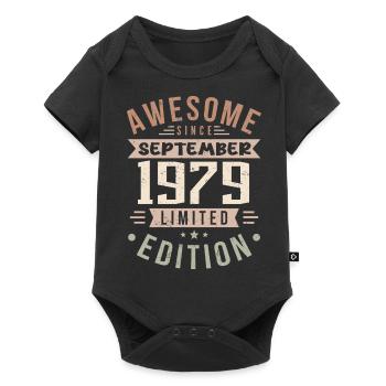 1979 September Birthday Born September 1979 - Baby Premium short-sleeve bodysuit - black - Front