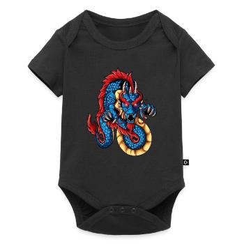 Dragon Chine Nouvel An Nouvel An Festival du Dragon - Body à manches courtes Premium Bébé - noir - Devant