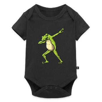 Dab Dancing Toad in the Frog Pond Nature T-Shirt - Baby Premium short-sleeve bodysuit - black - Front