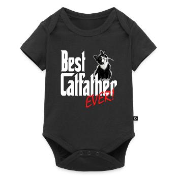 Chat Papa Meilleur Catfather Jamais Fou Chat Père Kitty - Body à manches courtes Premium Bébé - noir - Devant