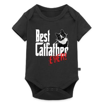 Chat Papa Meilleur Catfather Jamais Fou Chat Père Kitty - Body à manches courtes Premium Bébé - noir - Devant