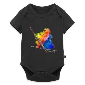 bassoon - Baby Premium short-sleeve bodysuit - black - Front