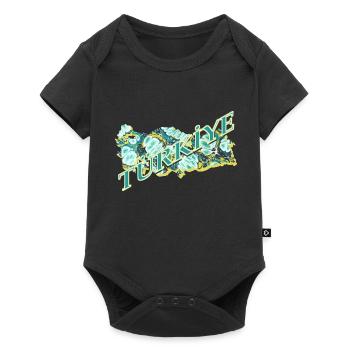 türkiye schrift e 241 - Baby Premium Kurzarmbody - Schwarz - Vorne