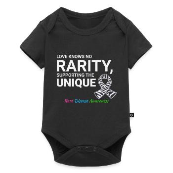 Rare Disease Awareness Supporting the Unique - Baby Premium short-sleeve bodysuit - black - Front