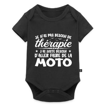 Biker Need to Ride Motorcycle Humor Gift - Baby Premium short-sleeve bodysuit - black - Front