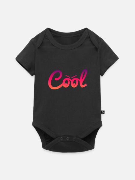 cool Cool - Baby Premium Kurzarmbody - Schwarz
