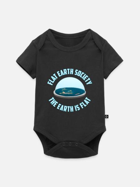 Flat Earth Society | The earth is flat - Baby Premium short-sleeve bodysuit - black