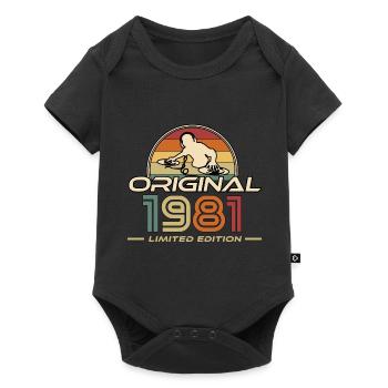 1981 - Baby Premium short-sleeve bodysuit - black - Front
