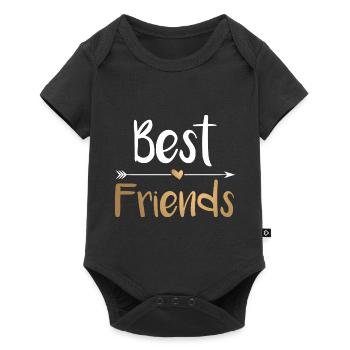 Meilleurs Amis Meilleur Friends - gold blanc - Body à manches courtes Premium Bébé - noir - Devant